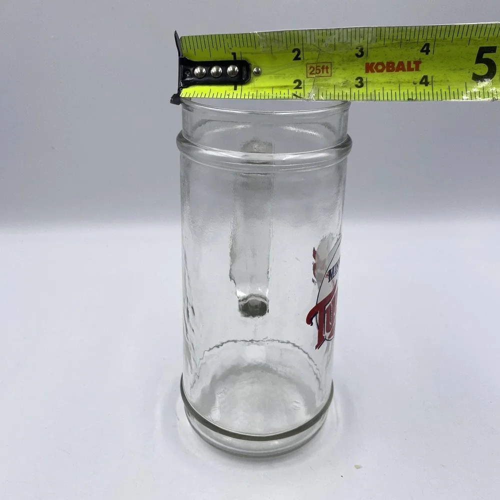 Vintage Minnesota Twins Glass Beer Mug‎ Stein 6.75